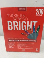 Living Solutions Make the Season Bright 200 lights multi-colored heavy duty Chr