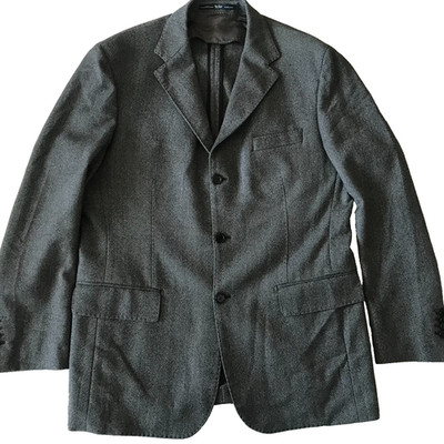 UGO FAMA ITALIAN WOOL WINTER BLAZER JACKET GRAY SZ 54 EU - 44 US