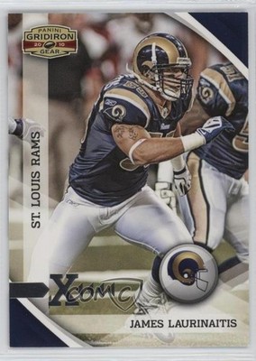 2010 Panini Gridiron Gear Silver X's 94/250 James Laurinaitis #135 7m3