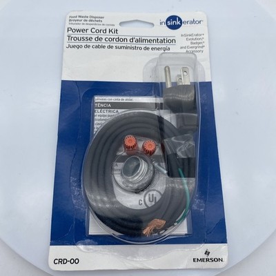 InSinkErator Evolution Power Cord Kit Badger Food Waste Disposer CRD-00 Emerson