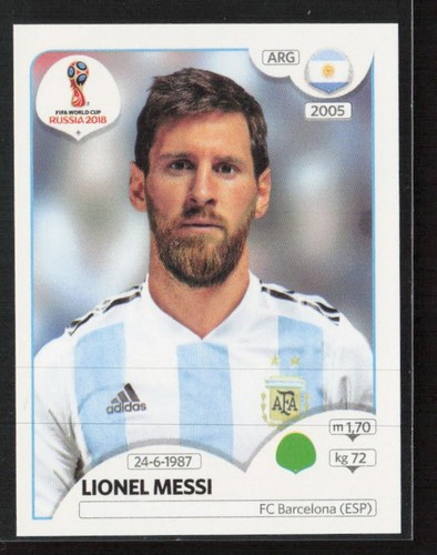 Lionel Messi 2018 Panini FIFA World Cup: Russia 2018 Stickers #276 Argentina