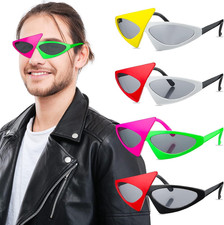 Weewooday 4 Pairs 80S Sunglass Novelty 80S Asymmetric Funny Glass Accessory