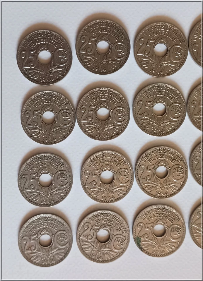 lot 25 centimes lindauer 1914 - Photo 3/4