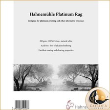 Hahnem hle Platinum Rag Fine Art Paper 8 x 10" 25 Sheets