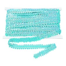 Elastische Paillettenborte 0.8" x 10yd himmelblau 1 St&uuml;ck