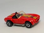 Vintage 1982 Hot Wheels Ford Shelby Cobra 427 Red Yellow Convertible Open Hood