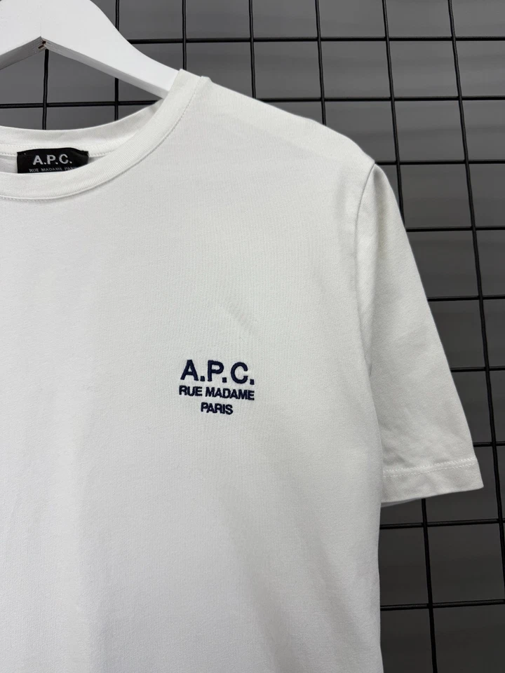 A.P.C. logo-print cotton t-shirt men's size L Duties Paid (USA) - Image 2 of 4