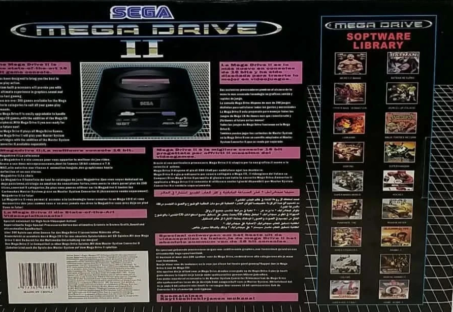 Sega Mega Drive II 2 Game Console * New Open Box * Chinese Bootleg