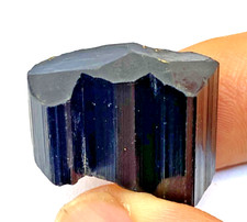 50.44 ct Natural Black Tourmaline Crystal Untreated Burma Mogok J851