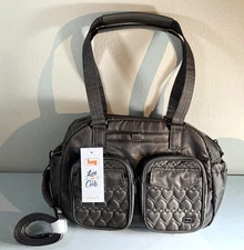 Lug Jumper 2 Carry-All Tote Travel Bag Purse in Walnut Removeable Adj Strap RFID