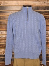 Vintage Ralph Lauren Polo Jeans Company Cable Knit Turtleneck Sweater Medium