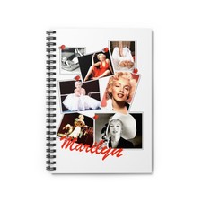 Marilyn Monroe Photo Collage Spiral Notebook Ruled Line, Journal, Back To School