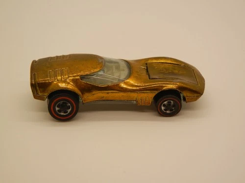 Hot Wheels 1969 Redline Torero in USA Gold with Late-run base, white interior