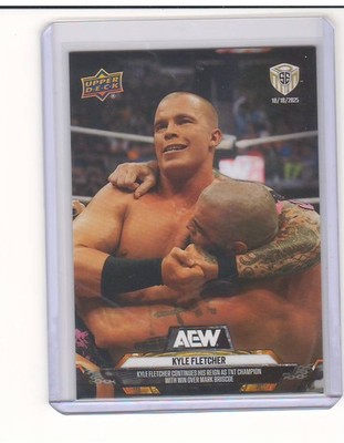2025 Upper Deck AEW Match Dated Moments SE #20 Kyle Fletcher