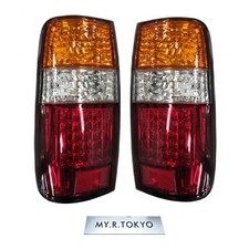 Depo Led Tail Light Lamp Red Clear Orange Pair Set Toyota Land Cruiser 80 Series