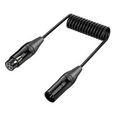 3Pin Cable 3Pin Male to Female Mic Cable 3Pin Balanced Shielded 3Pin Coiled
