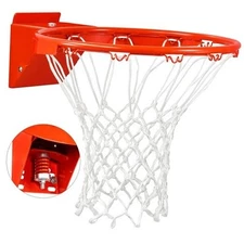 Basketball Rim Replacement, Single-Spring Breakaway ORANGE HOOKS Basketball Rim