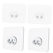Shower Caddy Adhesive Replacement Stickers Wire Hook 4 Pack Transparent 1 Hook