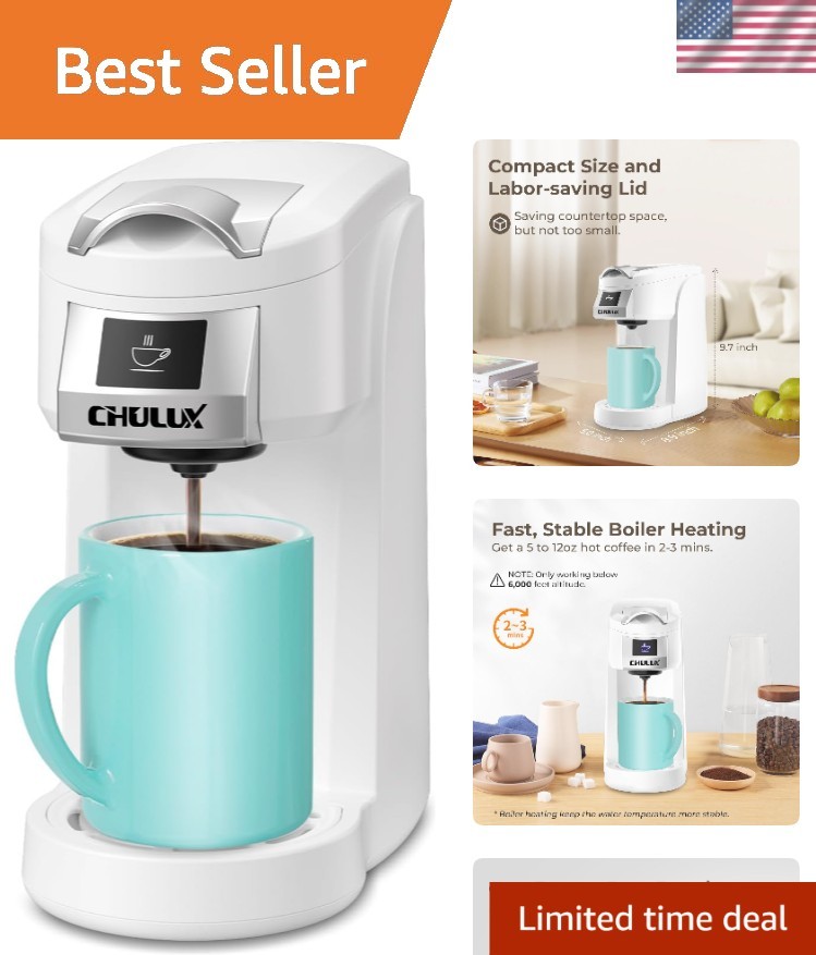 Lightweight Portable Coffee Infuser with Auto Shut-Off - Perfect for RVs