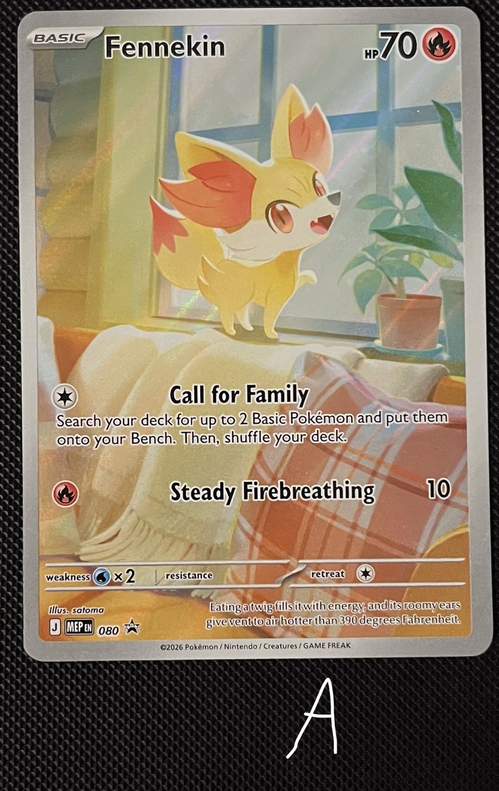Fennekin MEP080 Black Star Promo ME: Chaos Rising Pokemon TCG NM