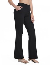 29"/31"/33"/35"/37" Women's High Waist Stretchy Bootleg Yoga Pants with Out P...