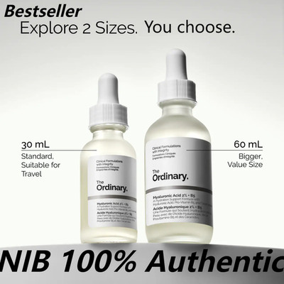 The Ordinary-Hyaluronic Acid 2% + B5 Hydrating Serum with Ceramides-1oz&2oz-NIB