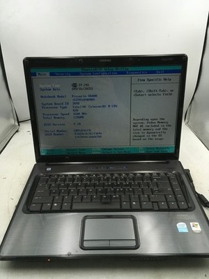 HP COMPAQ PRESARIO V6000 - BOOTS TO BIOS - INTEL CELERON M - 1GB RAM - READ - BB