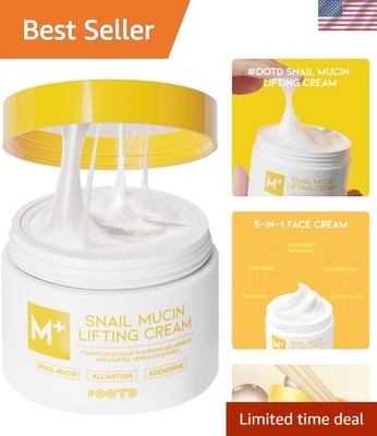 Silky Snail Mucin Hydrating Cream - Anti-Aging Moisturizer for All Skin Types