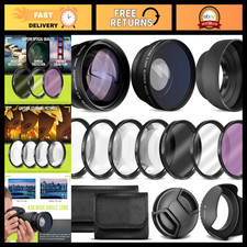 Ultra Deluxe Camera Lens Kit for Canon EOS Rebel & 80D - 7pc Filter Set + Wide A