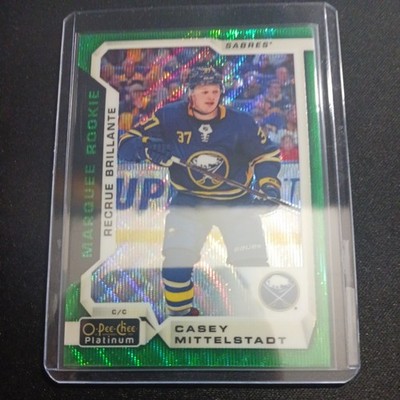 2018-19 O PEE CHEE PLATINUM CASEY MITTELSTADT Marquee ROOKIE Emerald Surge 1/10￼