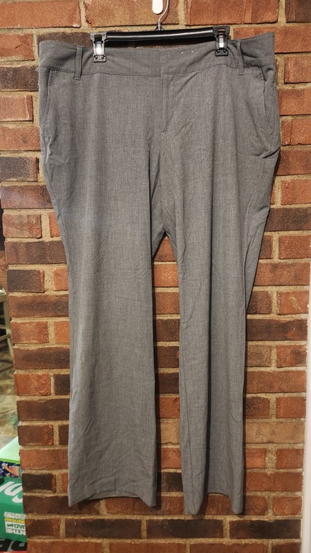 Old Navy Women's Gray Dress Pants sit below waist Vintage sz 18 EUC
