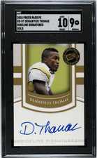 2010 Press Pass Pe #SS-DT Demaryius Thomas Sideline Sigs. Gold SGC 9