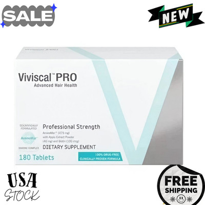 VIVISCAL PRO - Professional Hair Growth Supplement 180 Tablets, Expiring in 2027