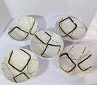 Red Wing Pottery Smart Set 5 Salad Bowls 6 3/8" dia MCM Hand Painted 1953-1957