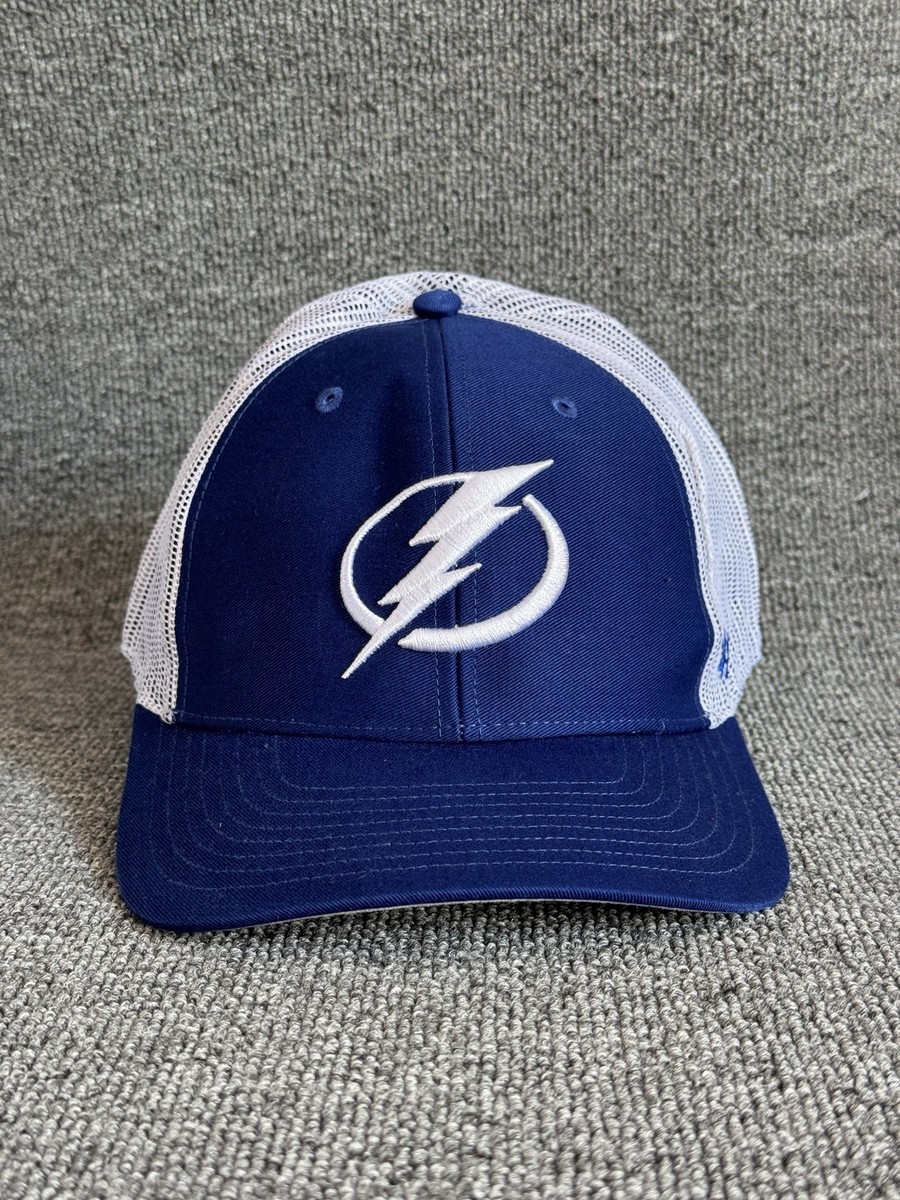 '47 Brand Tampa Bay Lightning NHL Trucker Snapback Hat Blue White