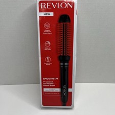 Revlon SmoothStay 1 Coconut Oil Round Brush Heated Styler RVIR1198 OB