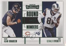 2017 Panini Contenders Round Numbers Emerald Adam Shaheen Gerald Everett 3gd