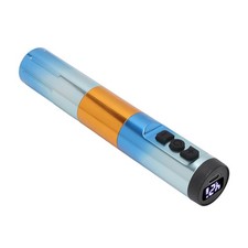 Blue Wireless Tattoo Machine Aluminum Alloy LCD Display 1500mAh Battery