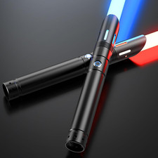 Lightsaber, Double-Bladed Dueling Light Saber, 4 Sound Fonts, 20 RGB Colors FX M