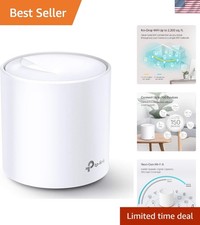 Deco X20 Wi-Fi 6 Mesh System - 2200 Sq.Ft Coverage for Seamless Connectivity