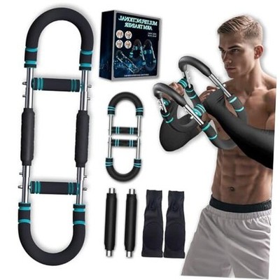 Twister Arm Trainer, Adjustable Chest Workout Equipment with Forearm Black
