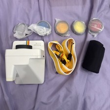 White Polaroid Now  Camera Gen 1 With Box, Strap, Filters, and film