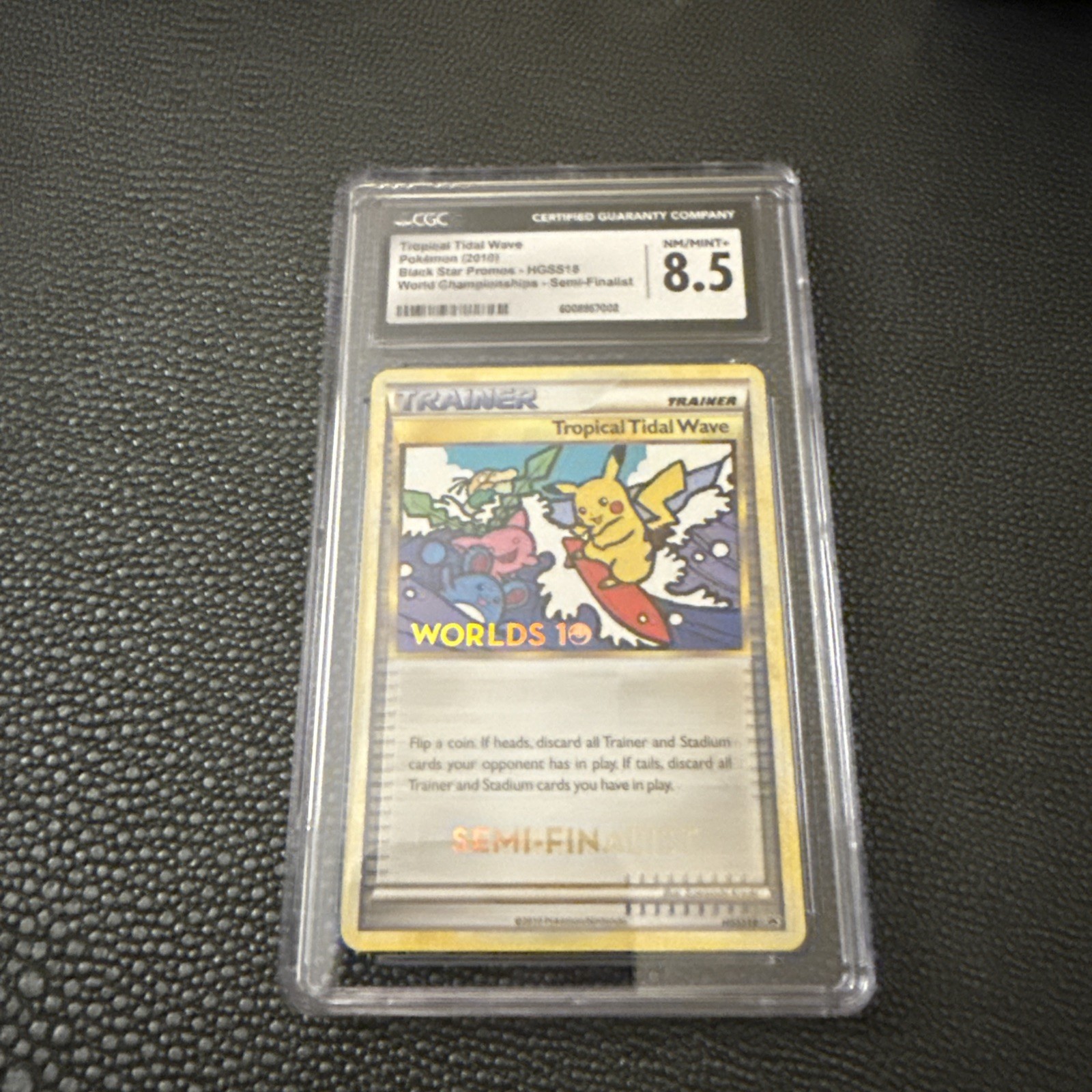 2010 Pokemon World Championship Tropical Tidal Wave Semi Finalist #HGSS18 CGC 9