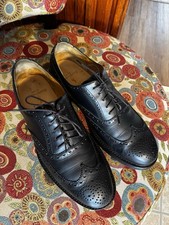 Polo Ralph Lauren Mens US 10 Black Leather Wi...