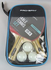 PRO SPIN Palas de Ping Pong, Set de Alto Rendimiento - Palas de Tenis de Mesa, Pelotas de Ping Pong 3*, Caja de Almacenamiento - Set de 2 Palas de Ping Pong - Mesa de Ping Pong Exterior, Interior-image