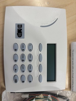 DMP 7073-W-White Thin LCD Keypad With 4 Zone Expander And Access Proximity Rdr