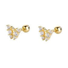18G Tiny Butterfly Stud Cartilage Earrings for Women Girls 925 Sterling Silver C