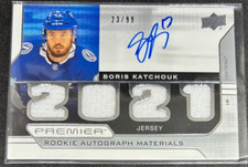 2021-22 Upper Deck Premier '21 Boris Katchouk RPA Rookie QUAD JERSEY AUTO RC /99