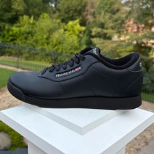 New Reebok Princess Women's Classic Casual Sneakers in Black Size 6.5