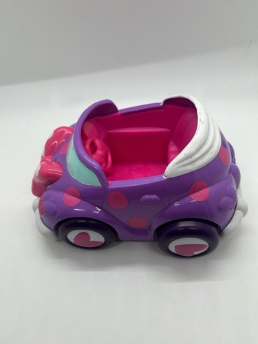 2011 Mattel Disney Minnie Mouse Boutique Snap On Purple Pink Polka Dot Car Bow - Picture 3 of 4
